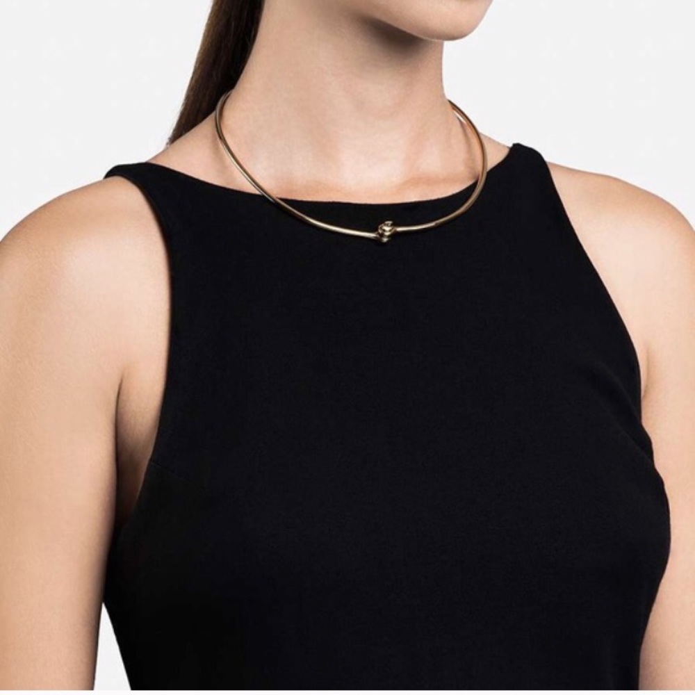 Thin Reeve Choker Cuff YELLOW GOLD